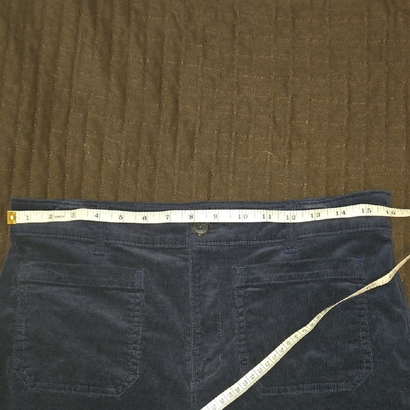 LOFT 2 Pairs: BROWN & NAVY Palmer Wide Leg Corduroy Pants Both Are Size 6 - Picture 4 of 9